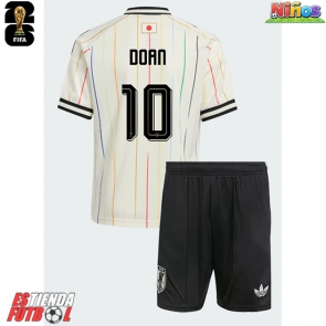 Japón Ritsu Doan #10 Segunda Equipación Niños Mundial 2026 Manga Corta (+ Pantalones cortos)